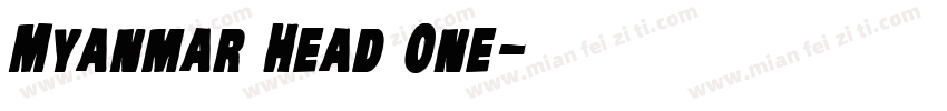 Myanmar Head One字体转换